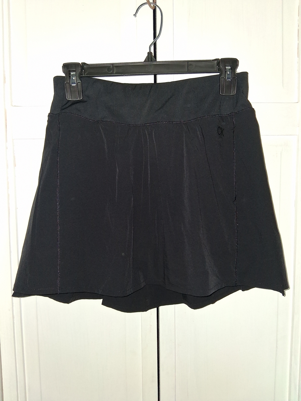Calvin Klein Black Athletic Skirted Shorts